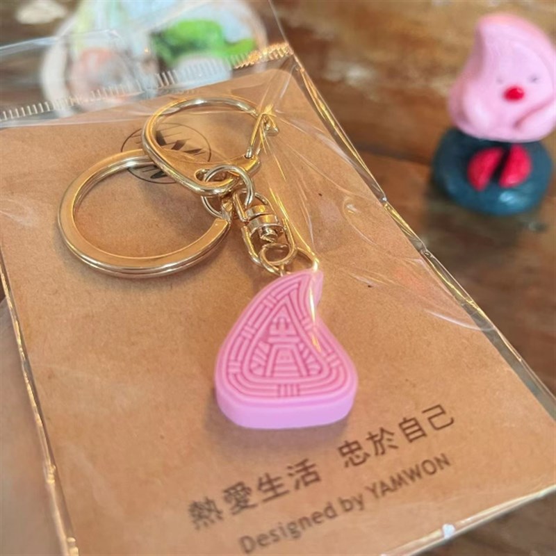 迷你红桃粿钥匙扣鼠壳粿潮汕美食挂件潮州汕头旅游特色手信纪念品