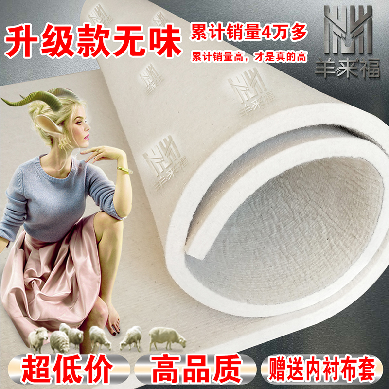无味纯羊毛毡炕毡垫子家用学生保暖防潮火炕羊毛毡床毡子床垫定做 - 封面