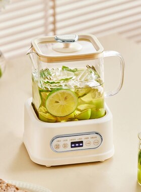 巴森小方炖养生壶全玻璃家用多功能煮茶器小型办公室花茶壶D1plus