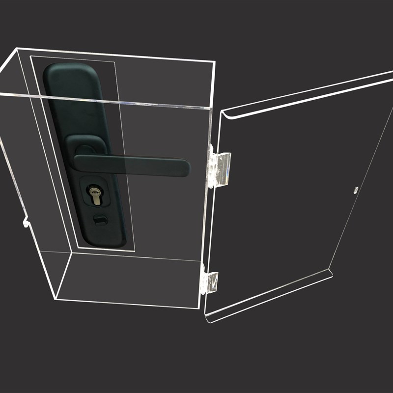 晶彩 定制室内门锁全包围密封罩 密码门锁防雨罩 楼宇门铃防水盒
