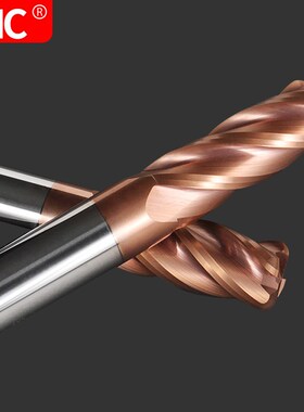 60度钨钢合金圆鼻刀牛鼻子刀立铣刀4R0.5 6R1 8R2 10R3 R1.5加长