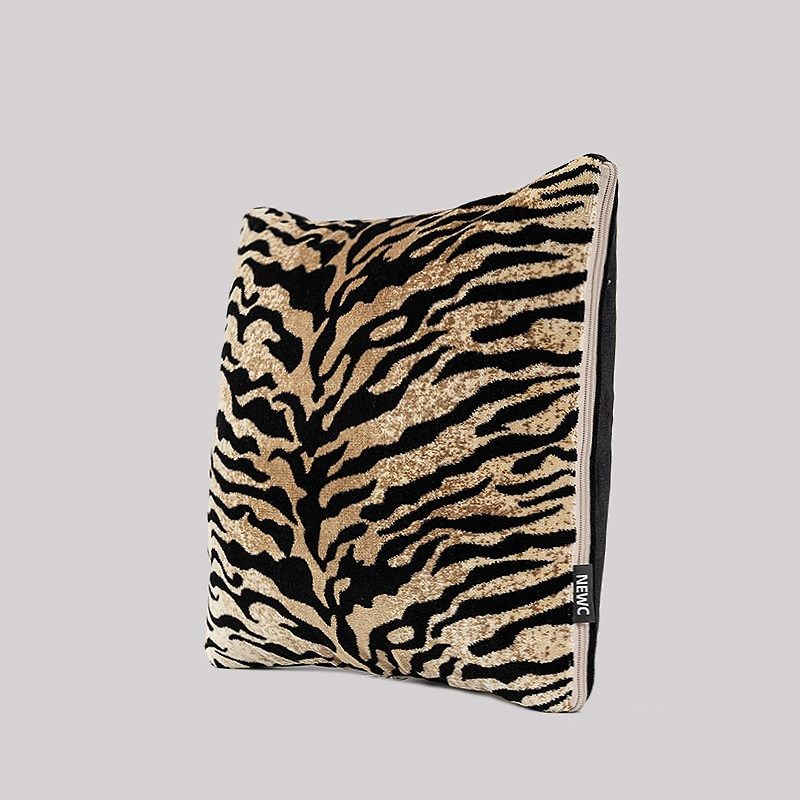 新宸优品个性野兽纯棉抱枕被子两用棕黑小老虎纹办公室午睡空调被,居家布艺,抱枕被,淘宝优惠券,粉丝福利购,淘宝优惠卷