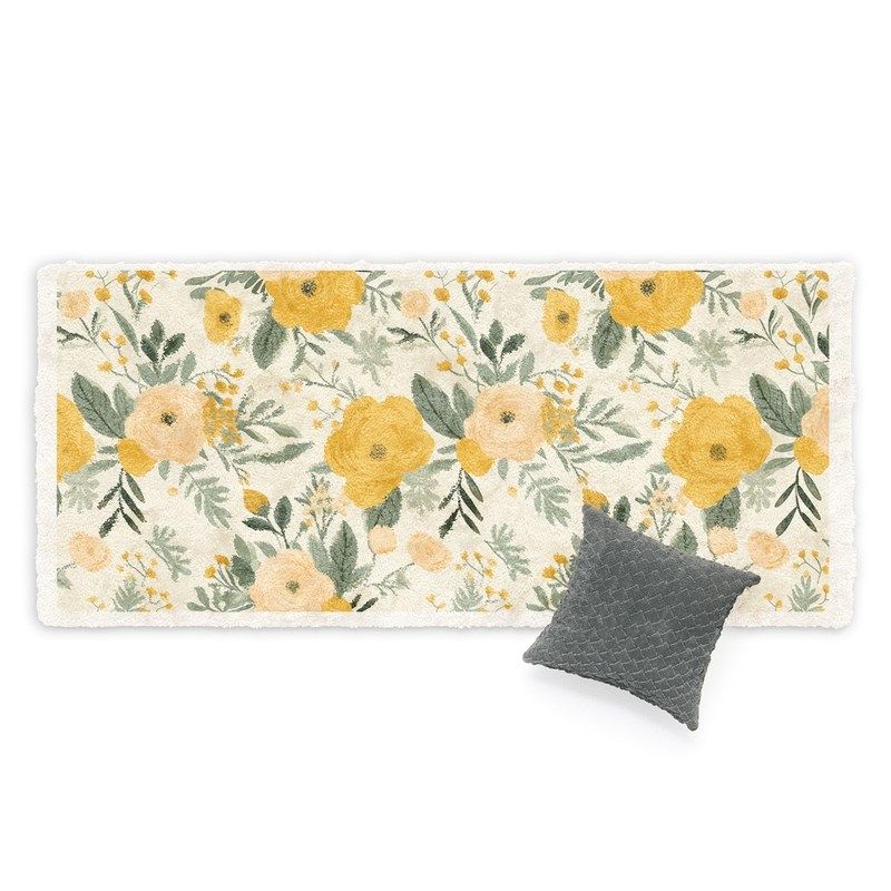 田园清新碎花 长条床边地毯客厅卧室加厚床前沙发脚垫飘窗地垫轻,居家布艺,地毯,淘宝优惠券,粉丝福利购,淘宝优惠卷