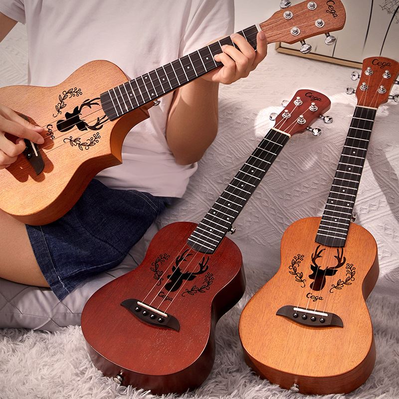 尤克里里23英寸初学者单板21英寸乌克里里小吉他乐器