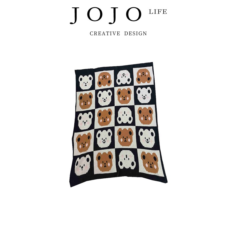 JOJOS L. PD.citizen.毛毯毛巾被毯子办公室复古午睡盖毯  市民