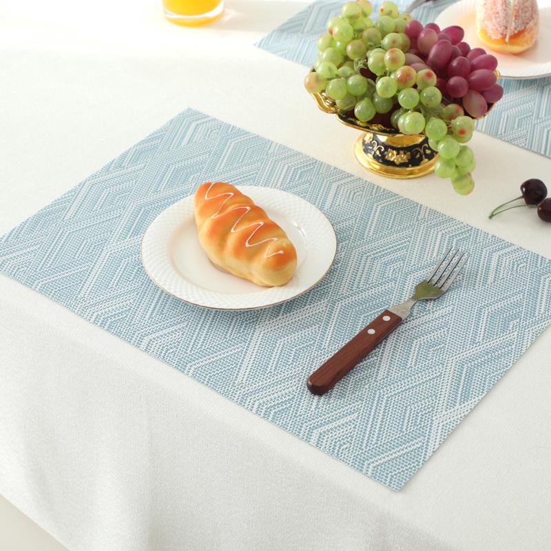 中式简约西餐垫pvc 家用西餐桌垫防水防油防烫垫餐厅盘碗垫茶杯垫