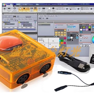 舞台灯光DMX512调光台控制器sunlite2Fc+USB连接电脑调光台Suite2