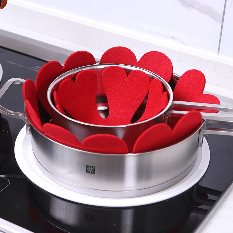 锅具收纳垫锅子涂层保护垫餐具防刮花锅贴铸铁锅防磕碰隔离垫厨房