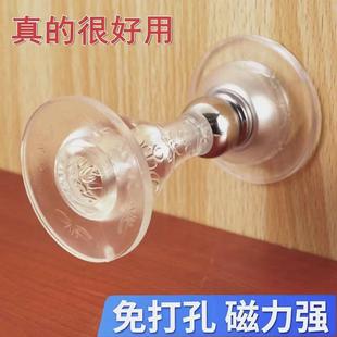 大门防撞神器门后家用顶门抵门门塞门阻 门档器硅胶门吸免打孔新款