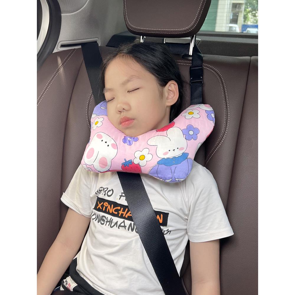 车上睡觉神器车载副驾驶靠枕汽车后排儿童安全座椅侧睡头枕护颈枕