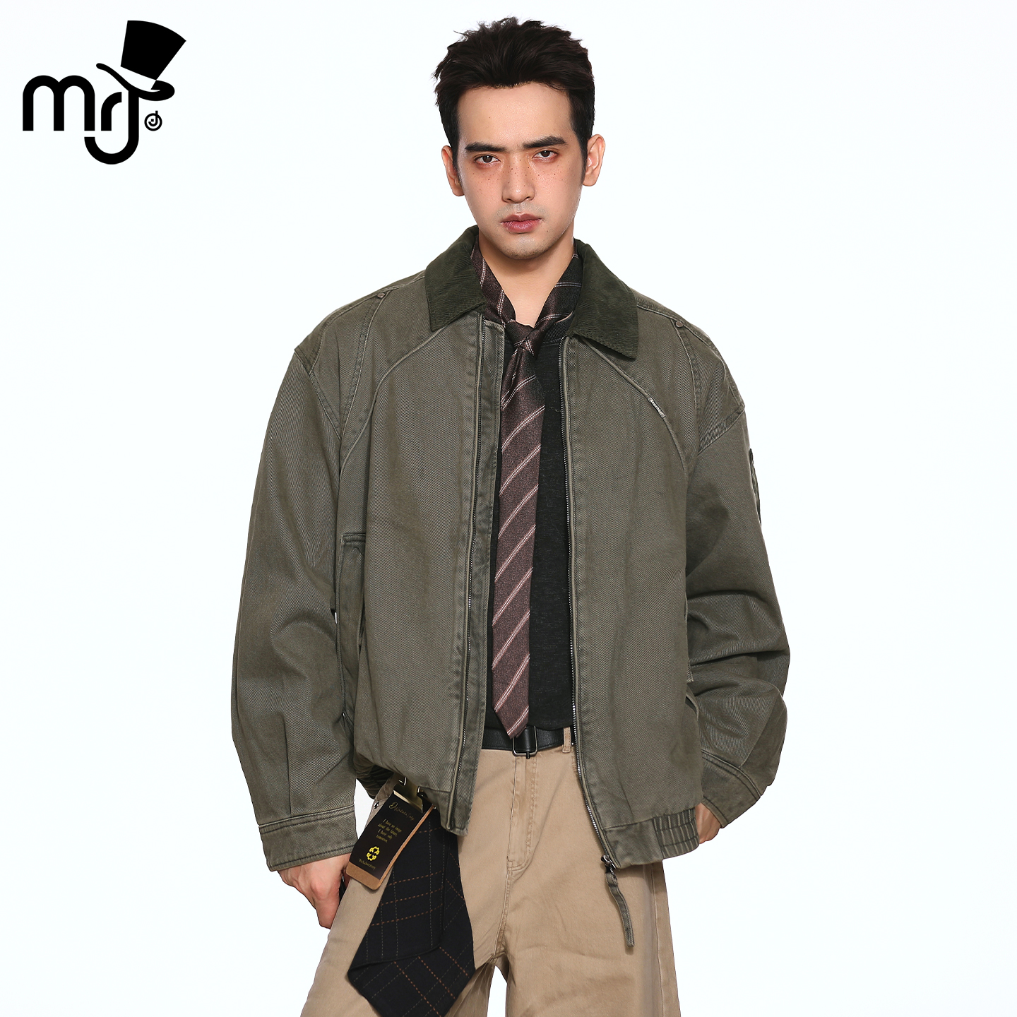 周杰伦原创品牌MRJ时尚夹克男