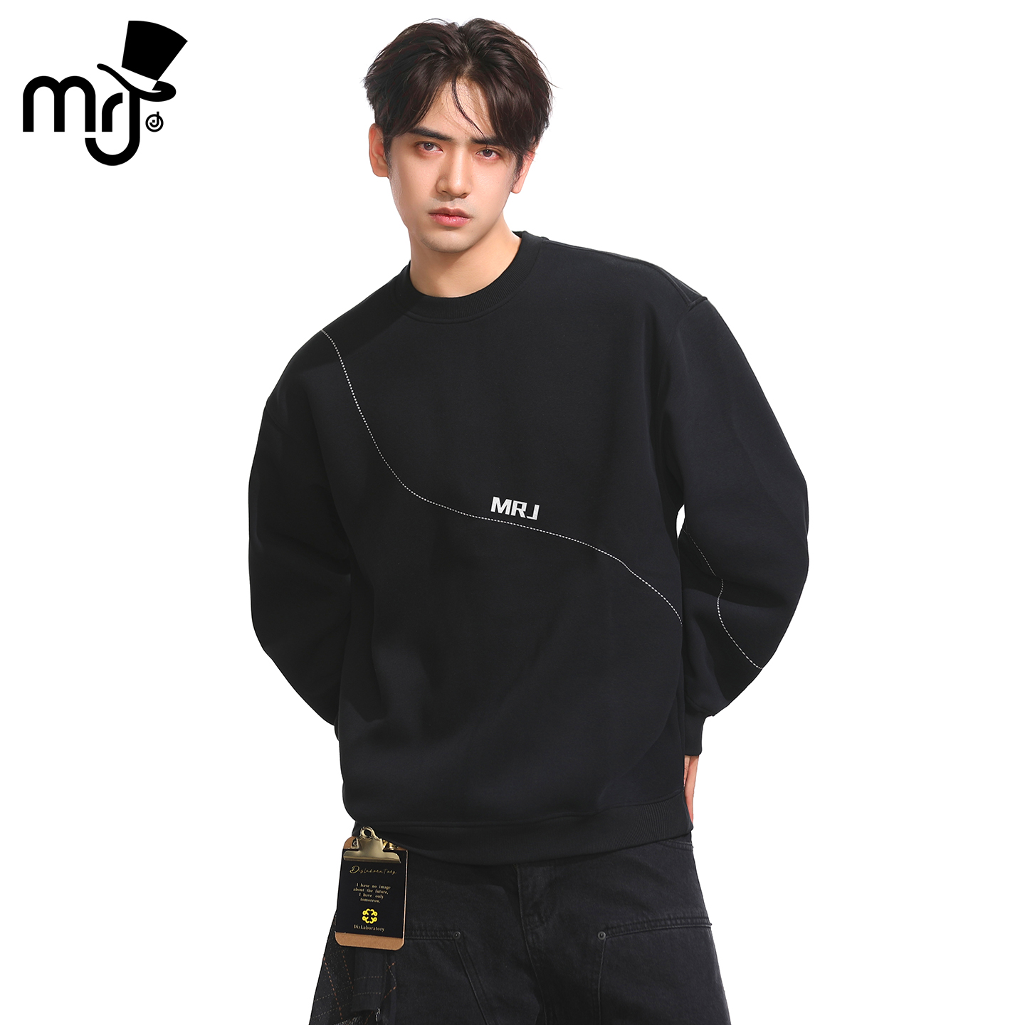 周杰伦原创品牌MRJ圆领卫衣长袖