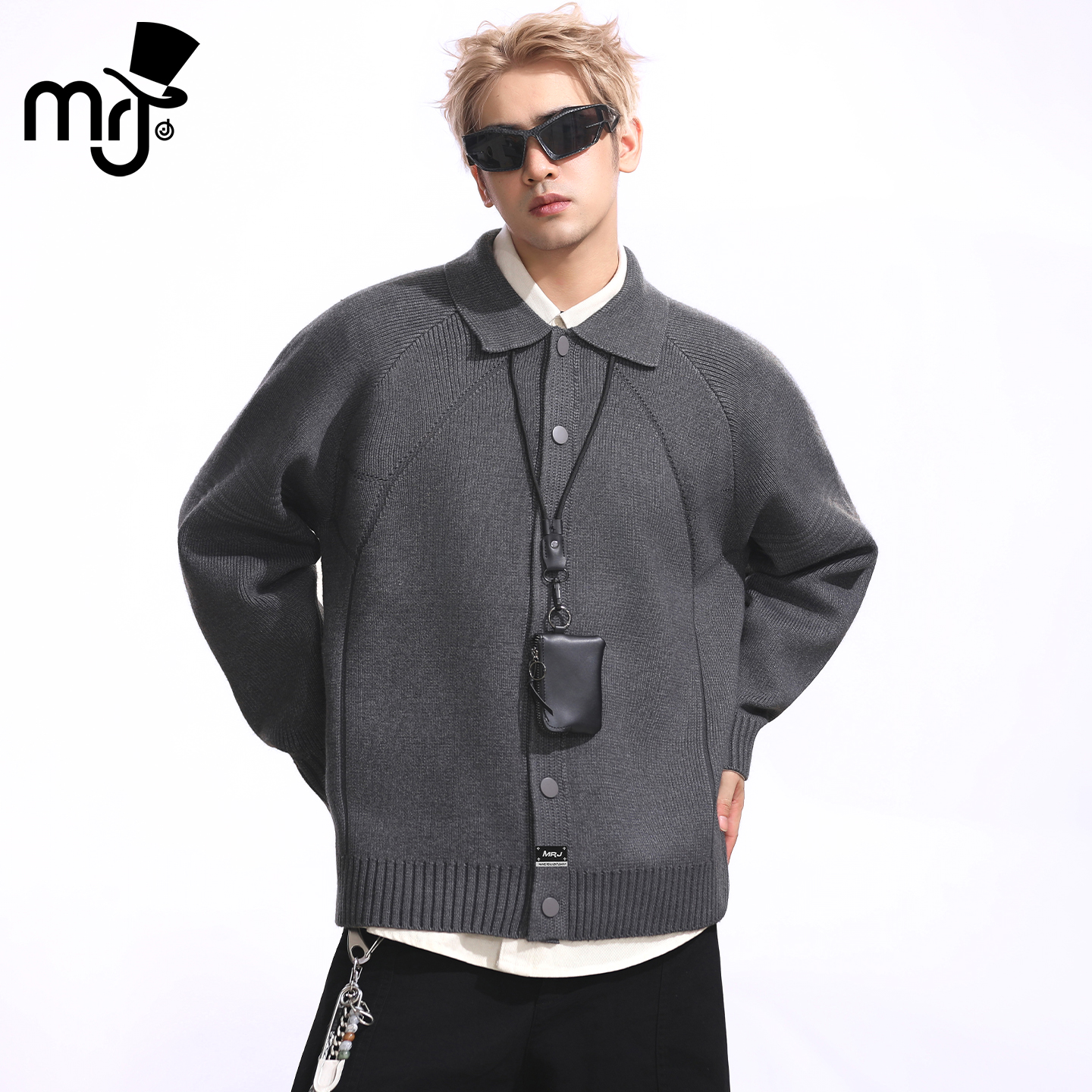 周杰伦原创品牌MRJ冬季毛衣男