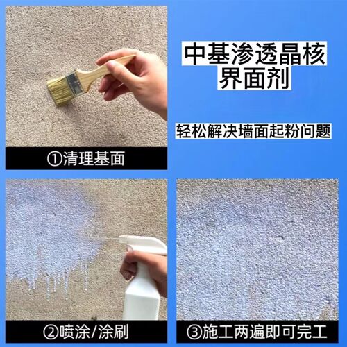 中基468界面剂 真墙固  解决墙面起粉起沙问题 10公斤 渗透力强
