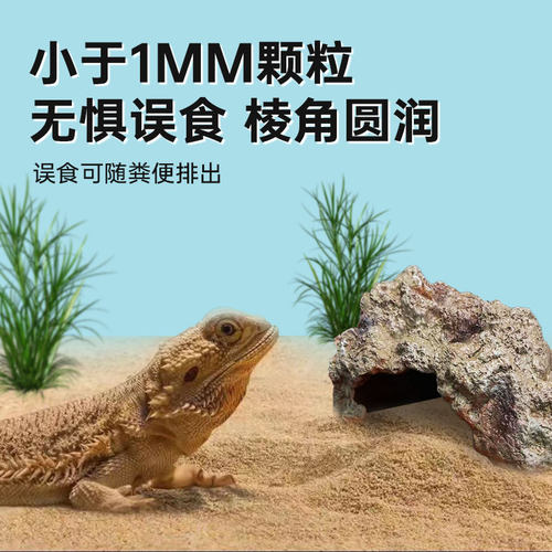 爬宠专用钙沙沙漠造景垫材适用于陆龟蜥蜴的细沙鱼缸底沙