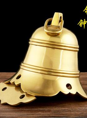 纯铜风铃复古寺庙铜板铜钟寺院佛塔铃铛挂件仿古屋檐吊垂风铃包邮