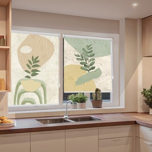 2024新款 卷帘窗帘全遮光遮阳升降免打孔安装 卫生间卧室厨房卷拉式