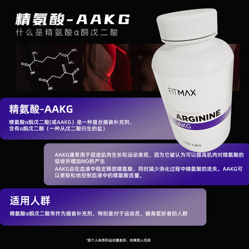 专属分销不透出FITMAX精氨酸AAKG健身增肌运动力量训练波兰进口