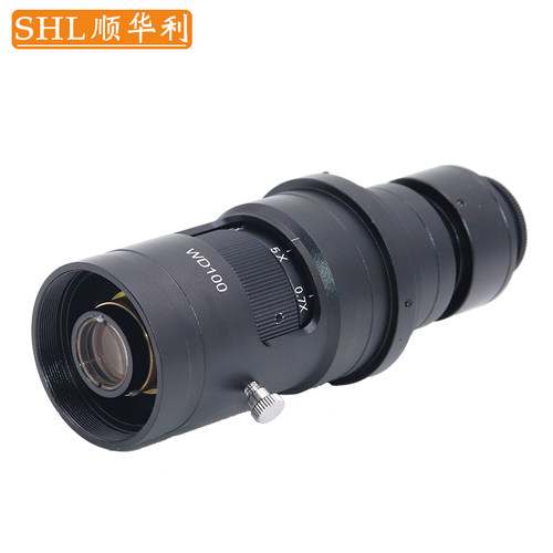 SHL顺华利 高清镜头200倍连续变倍可调 数码显微镜齐焦镜头 工业C