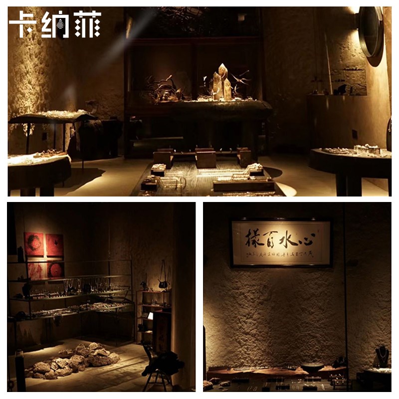 调焦led轨道射灯小角度商用餐厅展厅背景氛围灯酒吧变焦一束聚光