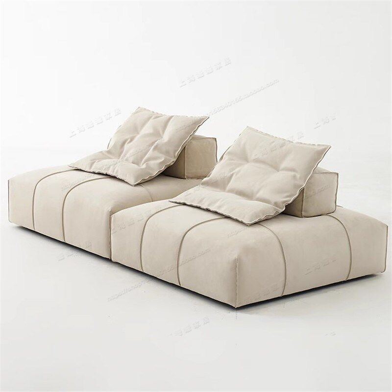 意式极简巴拿马豆腐块沙发大小户型模块创意磨砂科技布方块沙发