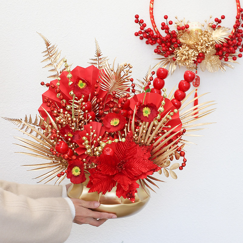 新年春节新款金色银色器瓶瓮创意鲜年宵插福桶,家居饰品,福桶,淘宝优惠券,粉丝福利购,淘宝优惠卷