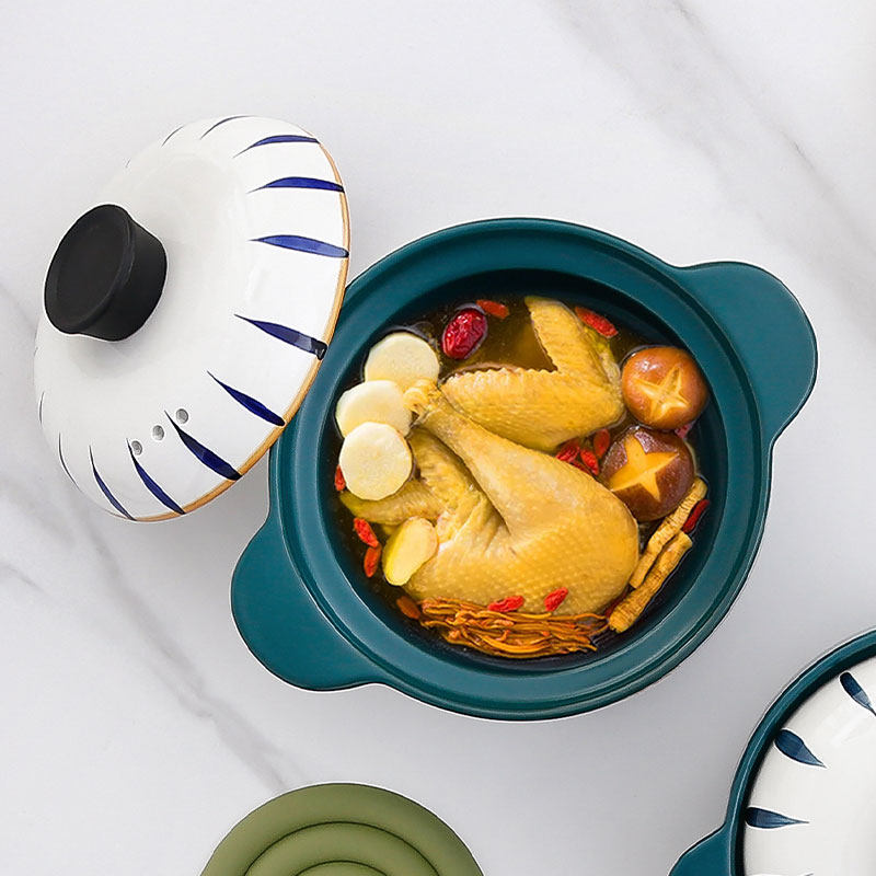 电磁炉砂锅炖锅家用燃气耐高温干烧裂煲汤锅陶瓷煲沙锅小号