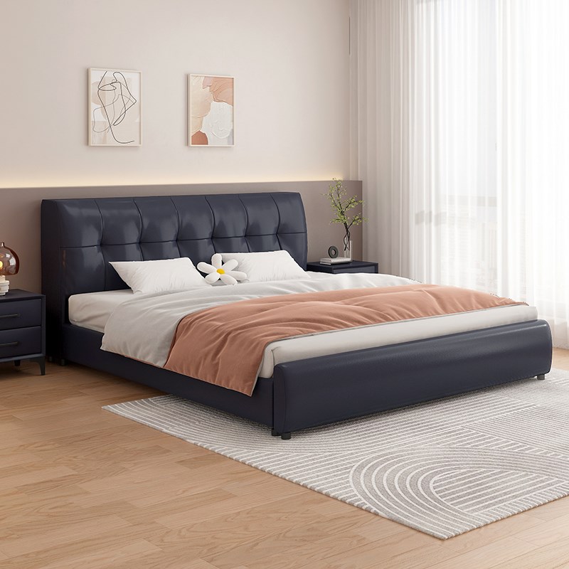 掌上明珠实木床简约现代双人床家用卧室1米8大床出租房用主卧1.5m