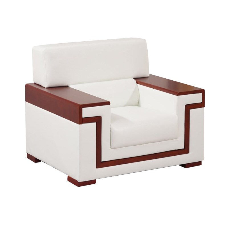 贵宾接待室会议沙发商务办公会展活动中式布艺单人位沙发茶几