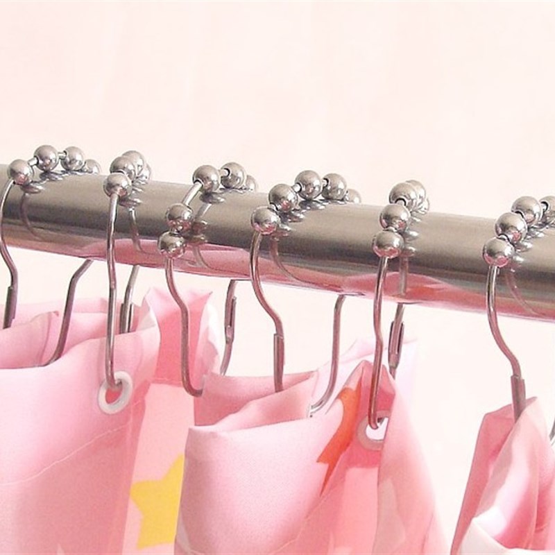 !五珠浴帘金属挂钩浴帘环金属挂环浴帘环