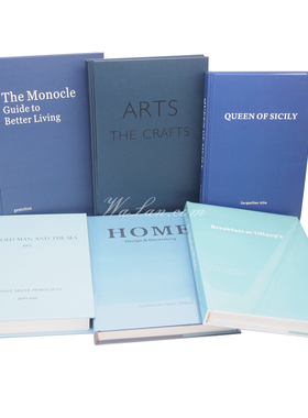 蓝色仿真书 样板房陈列装饰书 样板间装饰品摆件 拍摄道具