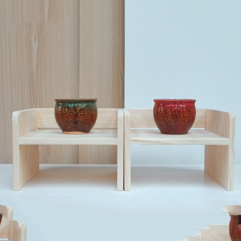 实木狗碗猫咪碗用碗盆保护防打翻宠物餐桌架子支架托架增高架