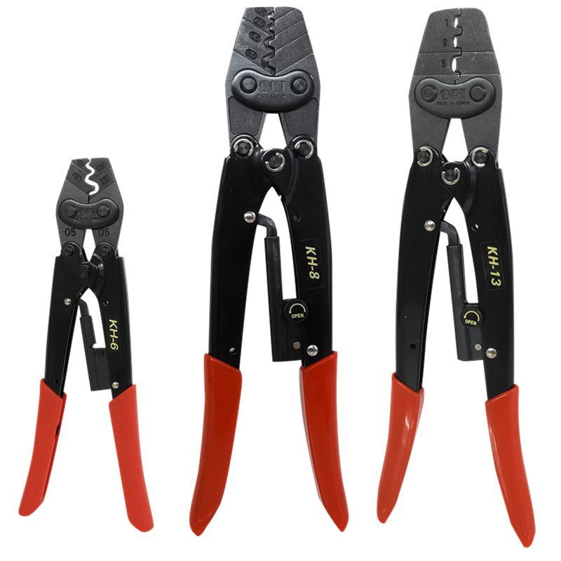 中国台湾OPT压线钳裸端子铜鼻子压接钳KH-2 6 8 9 12 13 16 22 38