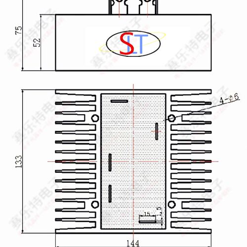 三相整流桥SQL200A-16 200A1600V 自带散热器 SQL200A 桥式整流器