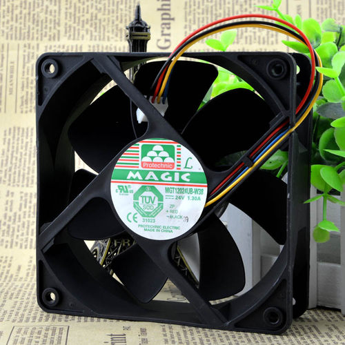 现货台湾永立 MAGIC MGT12024UB-W38 DC24V 1.30A 4线测速 12038