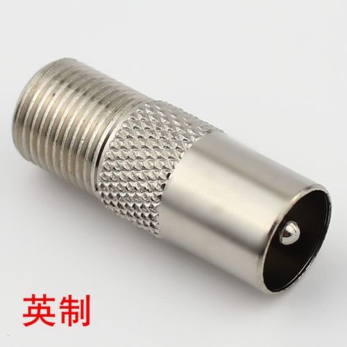 有线电视转接F头 电视RF转接头 英制F头外螺纹转RF公头 F转RF公
