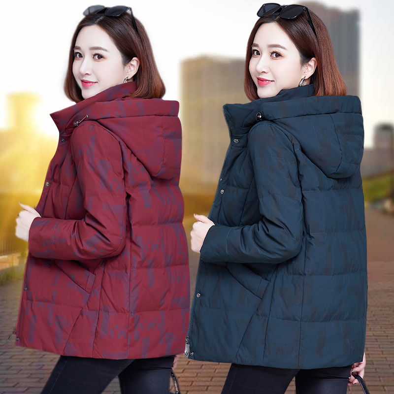妈妈冬装外套羽绒棉服短款202y3新款中老年人冬季洋派棉衣女小棉