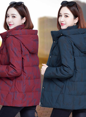 妈妈冬装外套羽绒棉服短款202y3新款中老年人冬季洋派棉衣女小棉