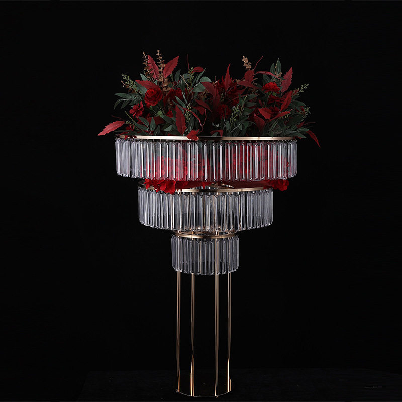 婚庆新款水晶冰条路引摆件婚礼压克力三层叠罗汉主桌装饰布置花架,节庆用品/礼品,路引,淘宝优惠券,粉丝福利购,淘宝优惠卷