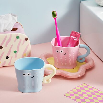 食品级优质儿童刷牙情侣漱口杯子2024新款感家用S洗漱杯牙缸杯杯