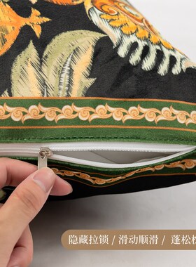 红色喜庆新年方形抱枕春节沙发客厅靠枕抱枕套45x45卧室飘窗靠垫