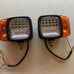 新源轮胎胶轮65 75挖机挖机转向灯4线带大小灯转向功能LED 转向灯