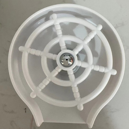 白色高压洗杯器水槽吧台酒吧家用咖啡奶茶自动冲洗杯子神器不锈钢