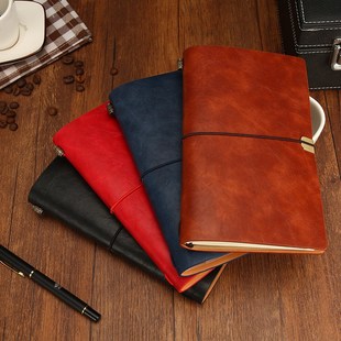笔记本日式旅行手帐活页日记本复古记事本子tn手账本