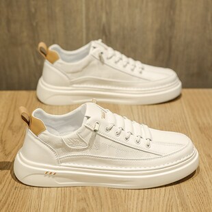 冰丝男鞋夏季透气薄款一脚蹬休闲布鞋轻便软底西装板鞋懒人小白鞋