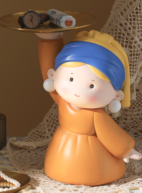 艺术玄关摆件客厅高档戒指钥匙收纳摆件乔迁礼物装饰品桌面布置