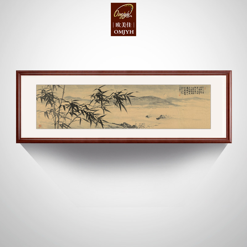 国画墨竹图现代中式仿古水墨客厅卧室茶室茶楼装饰画挂画字画书画