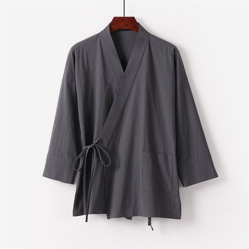 夏季中国风棉麻开衫上衣汉服道袍七分袖中裤亚麻套装加肥加大胖子,男装,大码上装,淘宝优惠券,粉丝福利购,淘宝优惠卷