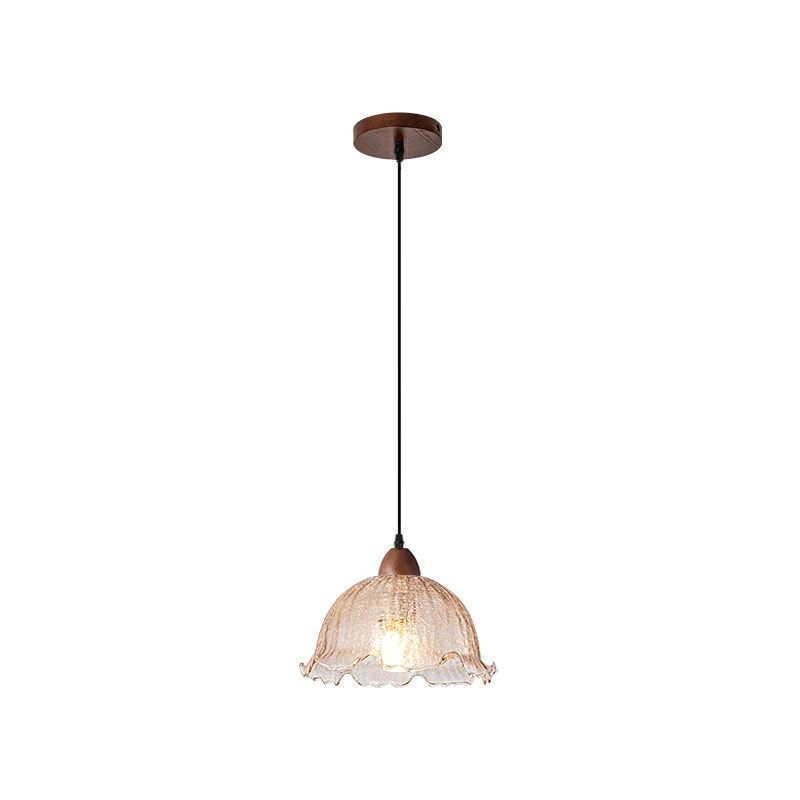 新款中古风复古法式浪漫餐桌吧台小吊灯胡桃实木冰裂纹卧室床头灯,家装灯饰光源,床头/玄关/吧台/过道吊灯,淘宝优惠券,粉丝福利购,淘宝优惠卷