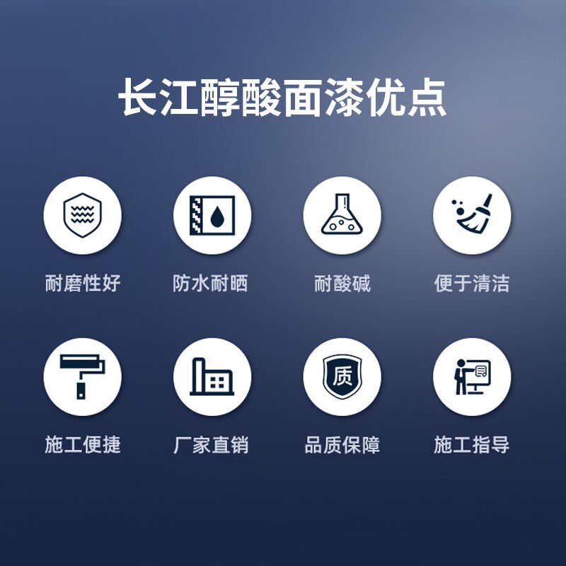 长江防腐漆酞青中蓝磁漆汽车漆钢结构防锈漆金属甲板漆船用工业漆